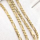 Image 7 of Gold Figaro Chain Necklace