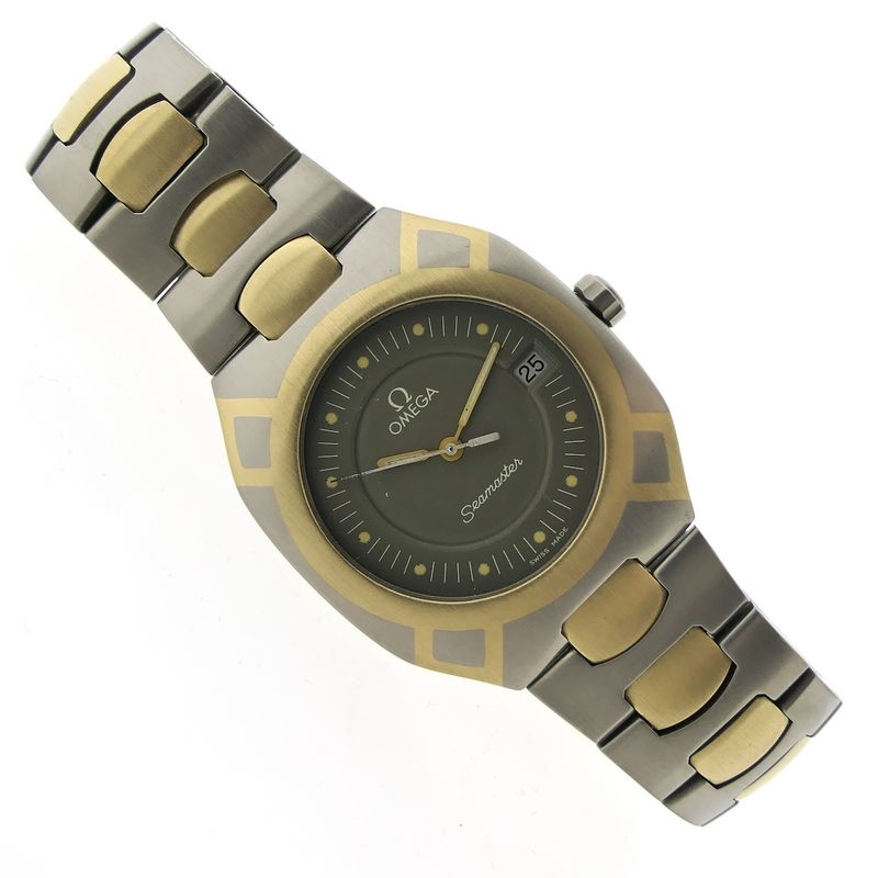 Image 9 of Omega Seamaster Polaris 3960981; 18k gold & titanium watch