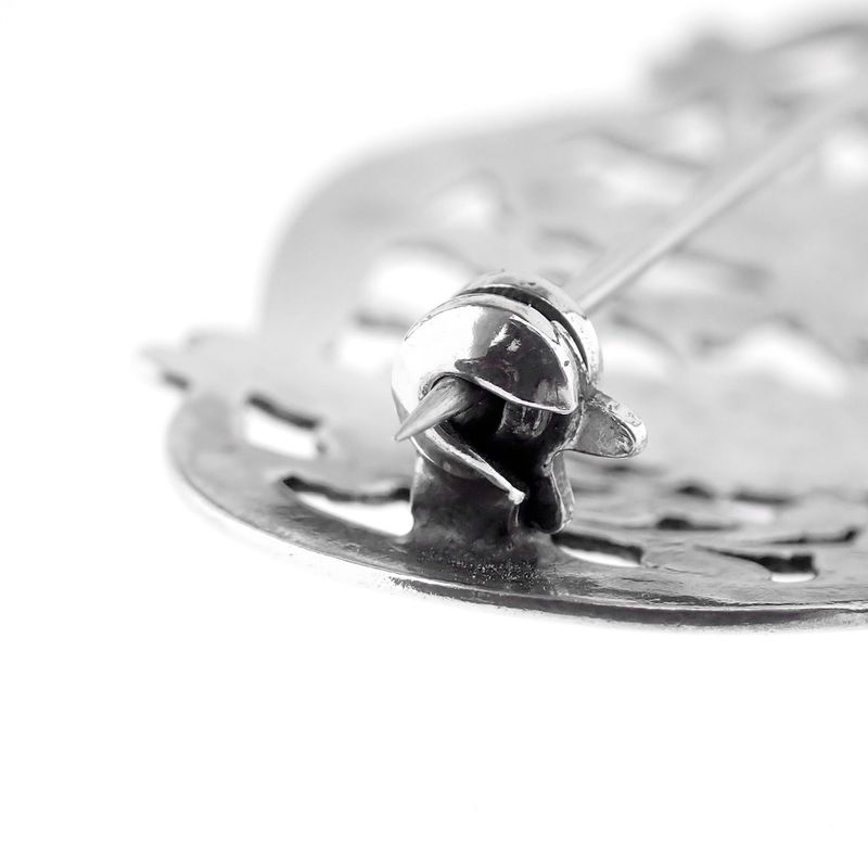 Image 10 of Silver brooch | Floral design