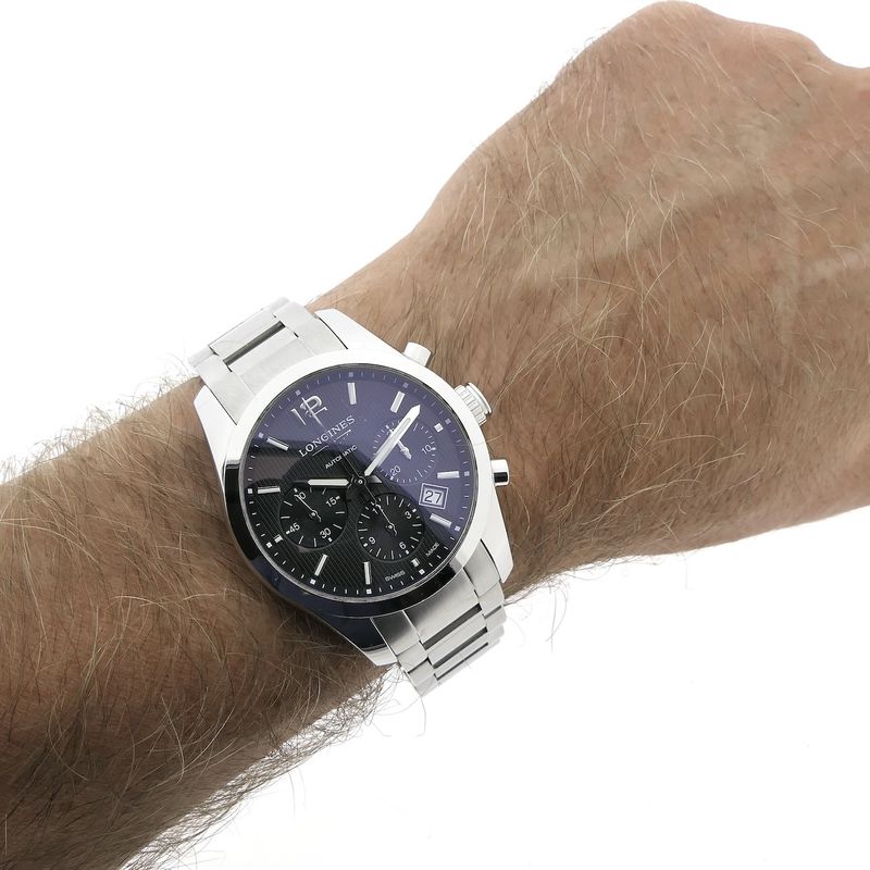 Image 11 of Longines Conquest Classic Chronograph L2.786.4; Automatic men's watch