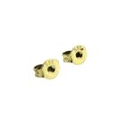 Image 3 of Gold stud earrings with diamond; 0.01 ct.