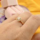 Image 4 of 18 carat gold ring with diamond | 0.325 ct.