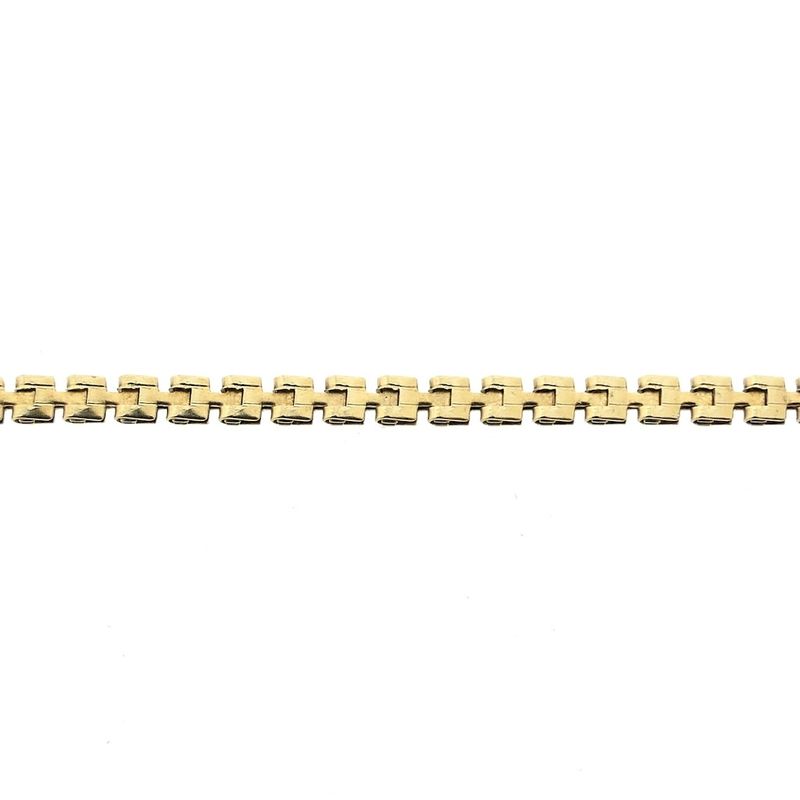 Image 7 of Gold fantasy link necklace with fixed pendant and cultured pearls