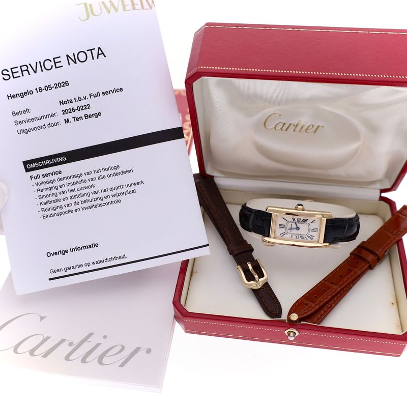 Image 16 of Cartier Tank Américaine 18ct. Gold Ladies Watch