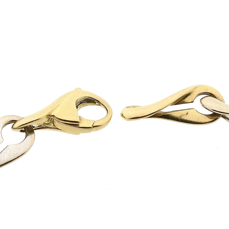 Afbeelding 4 van Bicolor gouden infinity schakelarmband