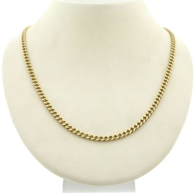 Image 1 of Gold gourmet link chain | 47.5 cm