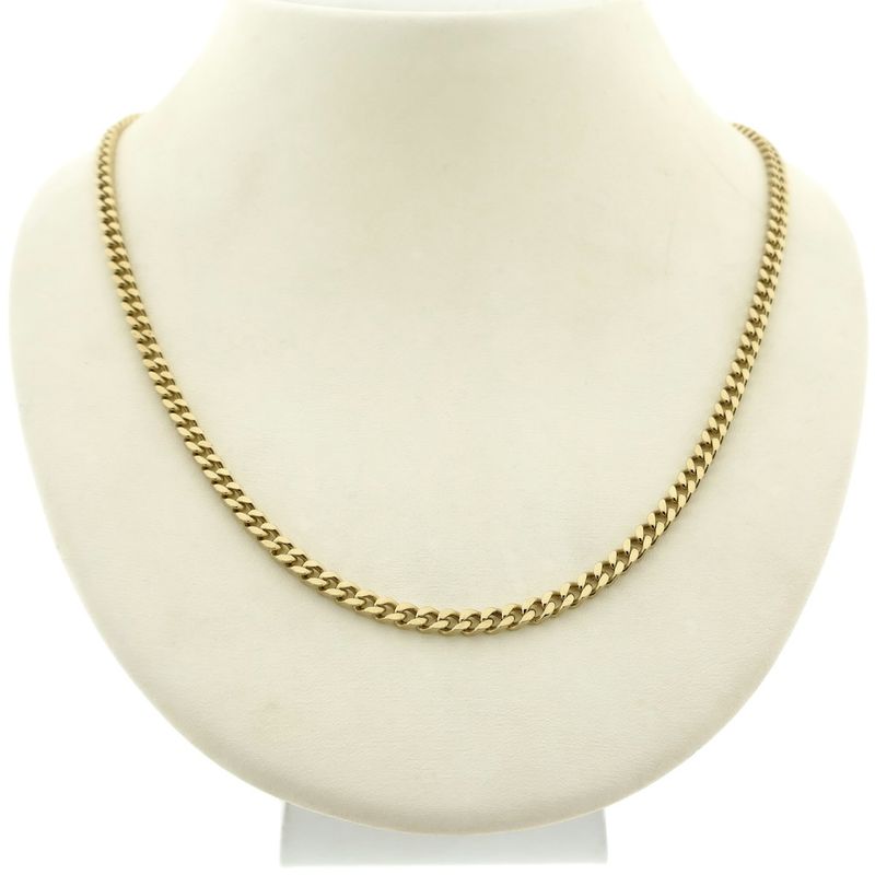 Image 1 of Gold gourmet link chain | 47.5 cm