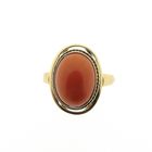 Image 3 of Gold ring with red coral | Vintage