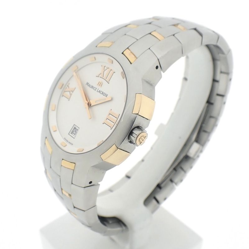 Image 3 of Maurice Lacroix Milestone; Gold/steel men's watch