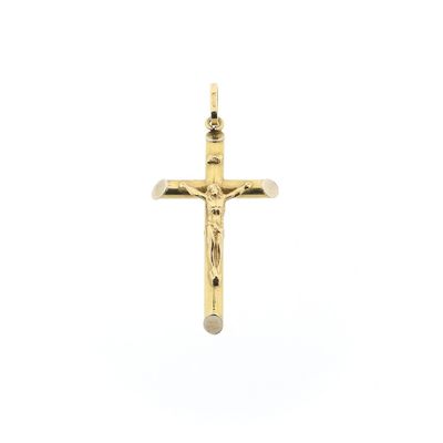Image 1 of 18-karat gold pendant of a cross with corpus | INRI