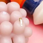 Image 2 of Gold minimalist pendant with diamond | 0.005 ct.