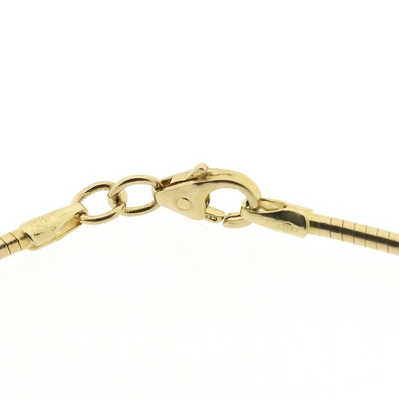 Image 3 of Gold omega choker necklace