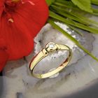 Image 2 of Gold solitaire ring with diamond | 0.08 ct.