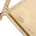 Image 6 of Gold pendant of a family crest flag with French lilies