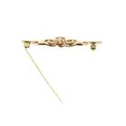 Afbeelding 5 van Gouden Claddagh broche met roze zirconia
