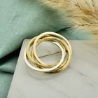 Image 2 of Tricolor gold fantasy brooch