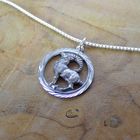 Image 6 of Silver zodiac sign pendant; Capricorn