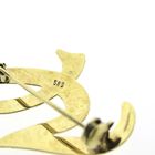 Image 3 of Gold letter brooch; letter G