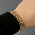 Image 10 of Gold double Prince of Wales link bracelet