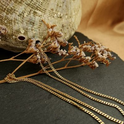 Image 2 of Gold gourmet link chain | 45.5 cm