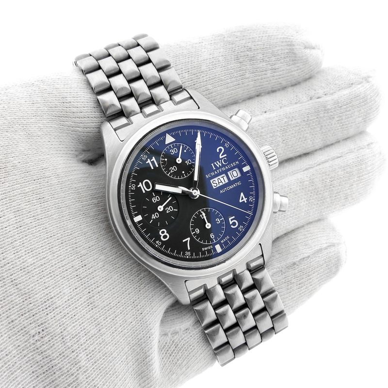 Image 10 of IWC Pilot Chronograph IW3706-007; Automatic men's watch