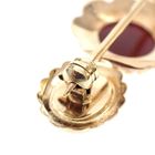 Image 4 of Vintage gold brooch with carnelian