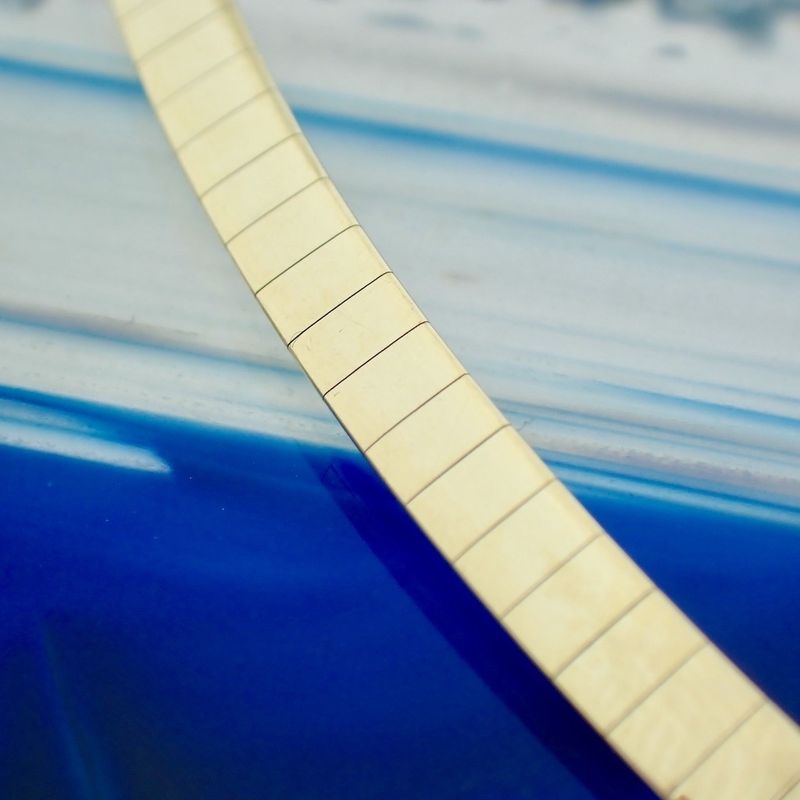 Image 2 of Gold Omega link necklace | 41 cm