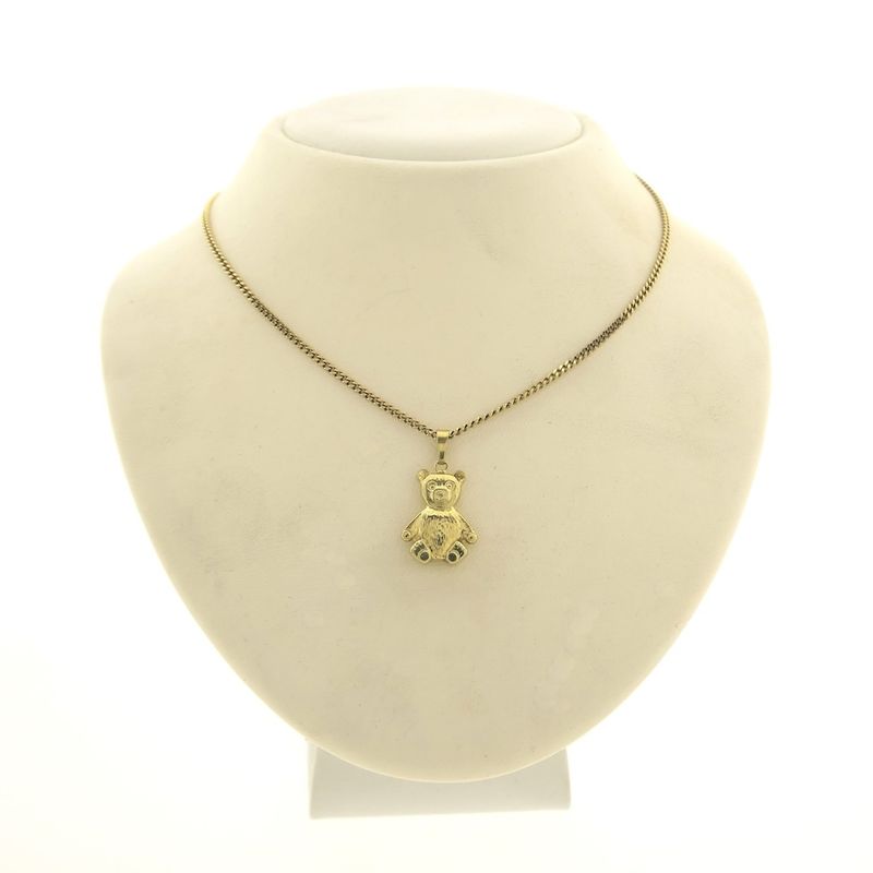 Image 3 of Gold teddy bear pendant