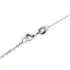 Image 4 of Platinum anchor link necklace with diamond star pendant