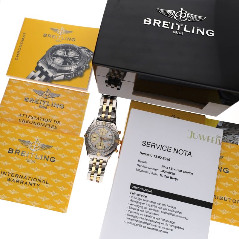 Image 2 of Breitling Chronomat Chronograph 'Mother of Pearl' B13352; Automatic Men's Watch