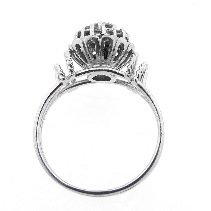 Image 7 of White gold cocktail ring with diamond | 0.51 ct.