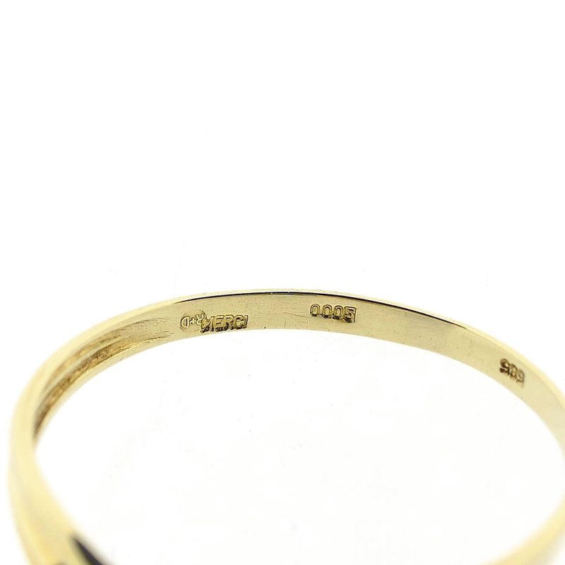 Image 6 of Gold Ring with Diamond; 0.005 ct.