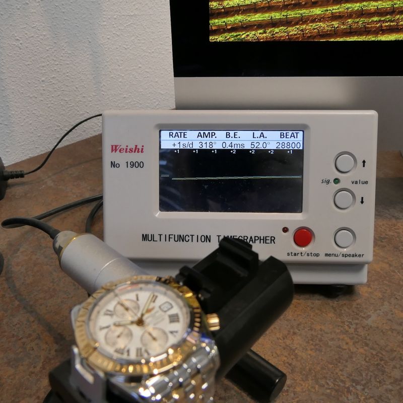 Image 18 of Breitling Chronomat Evolution C13356; Automatic rose gold/steel men's chronograph watch