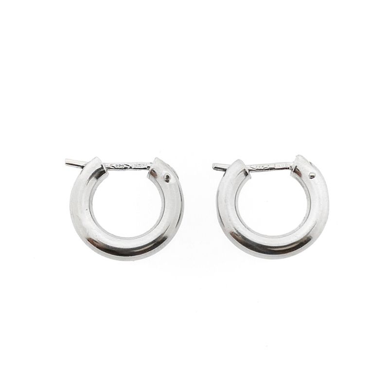 Image 3 of White gold earrings