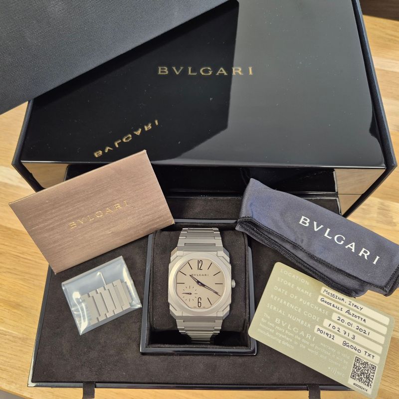 Afbeelding 3 van Bvlgari Octo Finissimo 40mm 102713; (Ultra Plat) Automatisch Heren Horloge