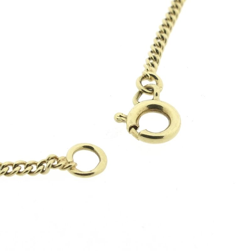 Image 4 of Gold gourmet link chain | 52 cm