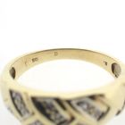 Image 6 of Gold ring with diamonds; 0.045 ct.