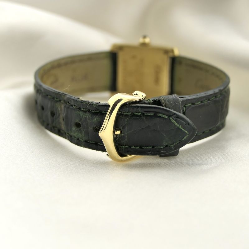 Image 11 of Cartier Tank Française 1820; 18k gold ladies' watch