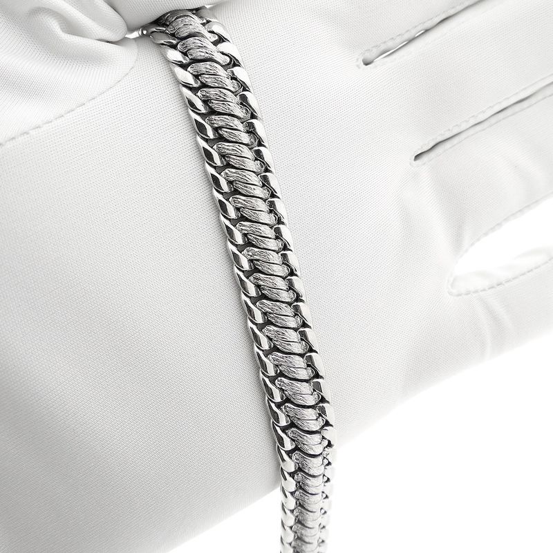 Image 10 of Exclusive white gold French gourmet bracelet | 19.5 cm