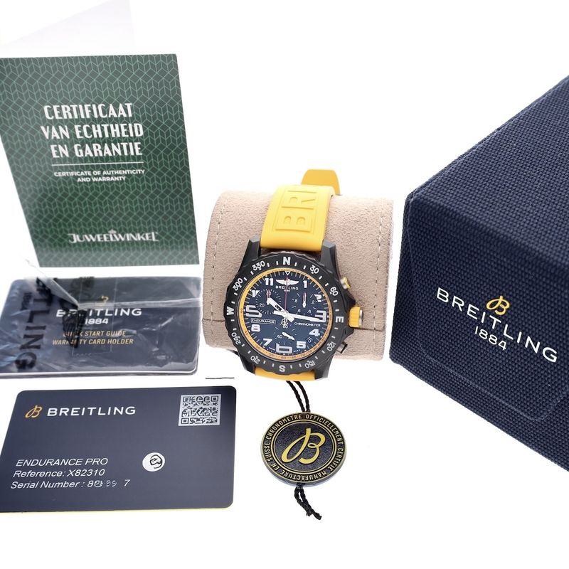 Image 4 of Breitling Endurance Pro 'Yellow' X82310; Chronograph men's watch
