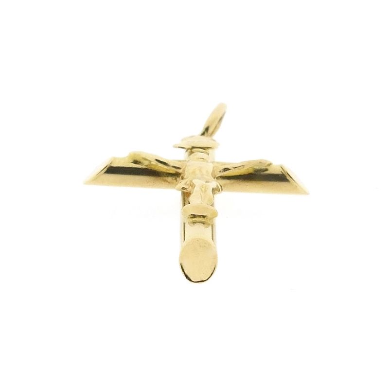 Image 10 of 19.2 ct gold pendant of a cross with corpus | INRI