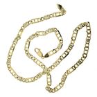 Image 2 of Two-tone gold link chain | 61 cm