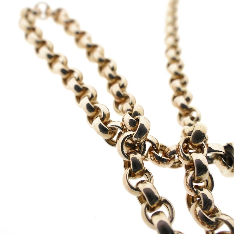 Image 6 of Bicolor gold jasseron necklace | 51 cm