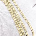 Image 7 of 14k Gold Figaro Necklace; 60.5 cm