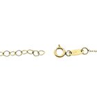 Image 8 of Gold anchor link necklace with a fixed pendant; Angel with zirconia | 45 cm