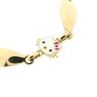 Afbeelding 4 van Gouden Hello Kitty kinderarmband met emaille | 14 cm 