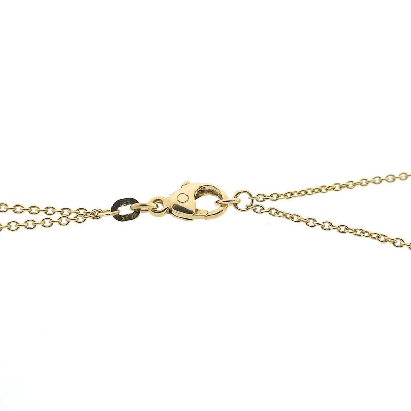 Image 4 of Gold long anchor link necklace