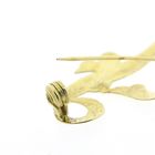 Image 7 of Gold letter brooch; letter J