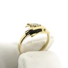 Image 8 of Gold dolphin ring with diamond | 0.06 ct.