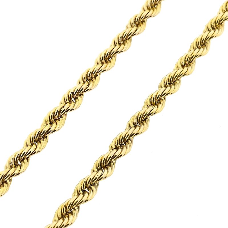 Image 6 of Twisted Link Gold Chain; 14k; 60.5 cm